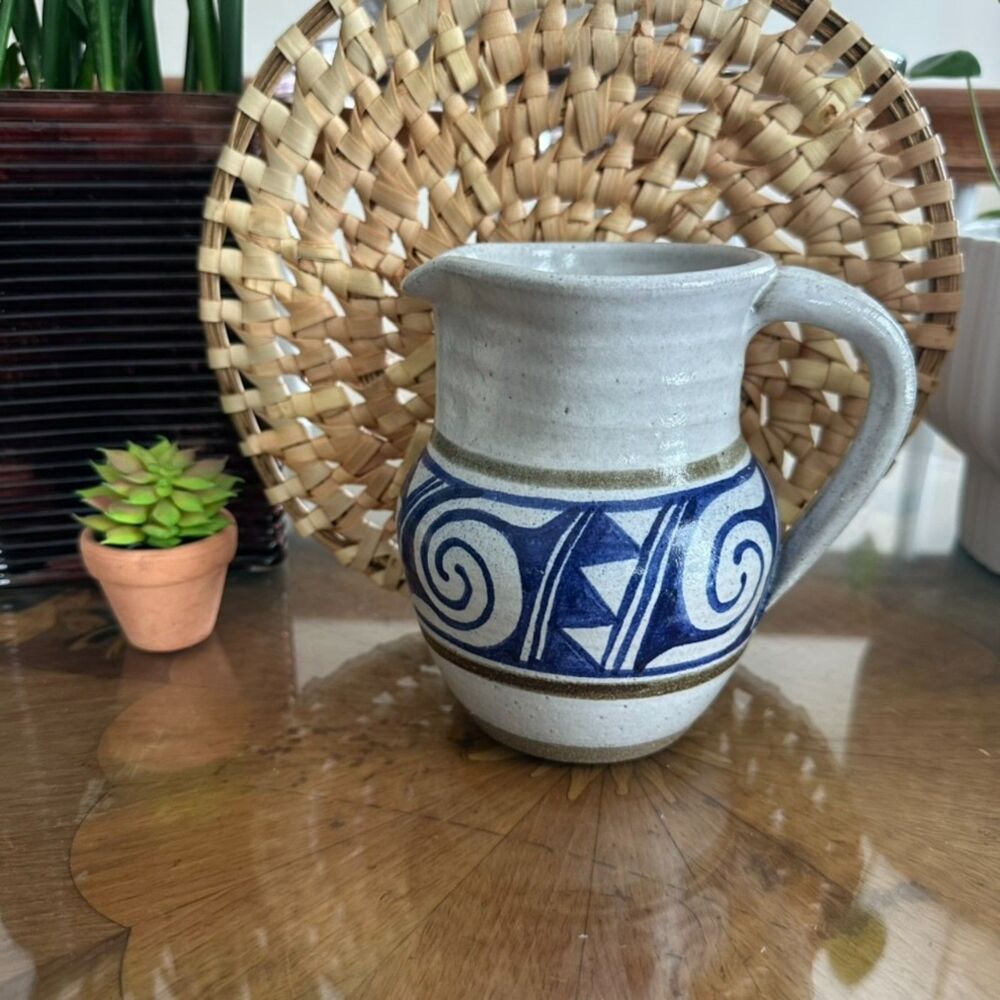 Vintage Made in Jerome Studio Pottery Pitcher by Jane Moore, Arizona